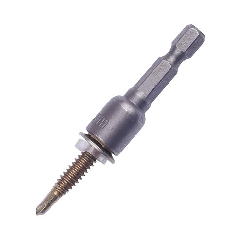 Roofing Screw Caps 100PCS M5.5 x 25mm Self Drilling Roofing Screws, Stainless Steel Hex Washer Head TEK Screws with 100 Silver Gray 8mm Screw Caps and Socket, Metal to Metal Sheet Screws in Kuwait