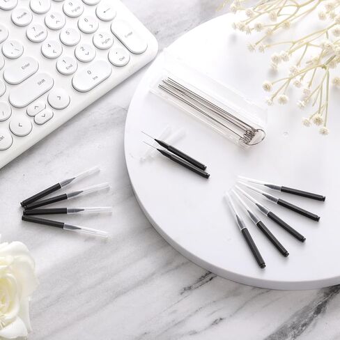 30pcs Shower Head Cleaner Tools, Shower Head Cleaning Brushes Multi-Size Shower Head Cleaner Picks Anti-Clogging Cleaning Brush for Bathroom Small Hole Gap Nozzle Window Slot (Black) in Kuwait