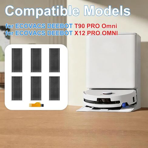 ملحقات المرشحات لـ ECOVACS DEEBOT T90 PRO Omni، T90 Omni، X12 PRO OMNI مكنسة كهربائية، T90 PRO Omni Filter استبدال 6 قطع in Kuwait