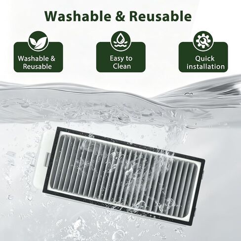 فلتر HEPA لـ Dreame X50 Ultra، X50 Ultra Complete، L50 Ultra، X50 Master، L40s Pro Ultra، MOVA V50 Ultra Complete Robot Vacuum Cleaner Accessories، 6 عبوات in Kuwait