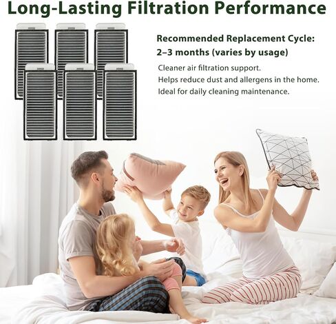 فلتر HEPA لـ Dreame X50 Ultra، X50 Ultra Complete، L50 Ultra، X50 Master، L40s Pro Ultra، MOVA V50 Ultra Complete Robot Vacuum Cleaner Accessories، 6 عبوات in Kuwait