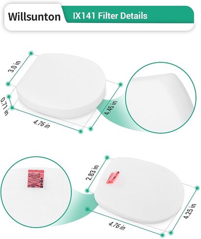 IX141 Filters Replacement for Shark Rocket Pet Pro Cordless Stick Vacuum IX140 IX141 IX142 IZ140 IZ141C IZ142 IZ162H IZ362H IZ363HT IZ440H IZ462H IZ482H IZ483H UZ145, Comapre to Part #617FJ140 in Kuwait