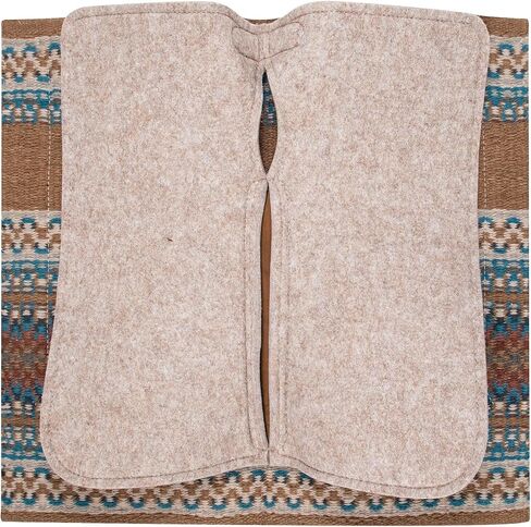 Classic Equine Zone Blanket Top Pad, 3/4-inch Felt, Umber-Cashmere, 34 x 38 in Kuwait