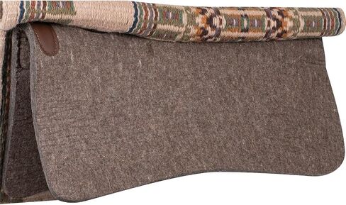 Classic Equine Classic Straight Blanket Top Pad, 1-inch, Latte-Navy, 34 x 38 in Saudi Arabia