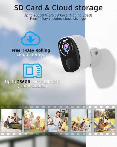 كاميرات الأمان اللاسلكية في الهواء الطلق ، كاميرا تعمل بالبطارية 2K للأمان المنزلي مع IP65 ، SD/ Free Cloud Storage ، لا توجد رسوم شهرية ، اكتشاف حركة الذكاء الاصطناعي ، رؤية ملونة ليلية ، صوت ثنائي الاتجاه (BW4-G-4Pack) in Kuwait