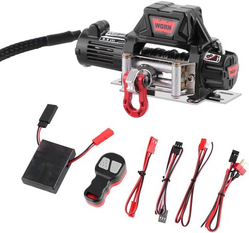 ونش أوتوماتيكي معدني مع جهاز تحكم عن بعد لاسلكي وجهاز استقبال لمحور SCX10 90046 TRX4 Redcat 1/10 RC لعبة الزاحف ترقيات in Kuwait