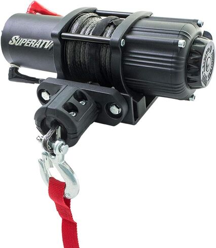 ونش SuperATV 3500 رطل Black Ops مع لوحة تثبيت ونش شديدة التحمل لـ Polaris RZR 800 / RZR 800 S/RZR 800-4 / RZR 570 / RZR 570 S (انظر الإعداد) | مجموعة أدوات الونش الكاملة جاهزة للتثبيت! in Kuwait