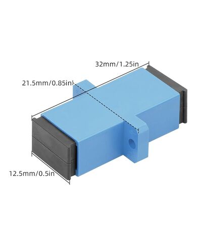 GELRHONR SC to SC UPC Fiber Optical Coupler, Simplex Singlemode SC/UPC Female to Female Adapter for Optical Cable, CATV CCTV Connection, FTTH Network Connection and More, 5Pack in Saudi Arabia