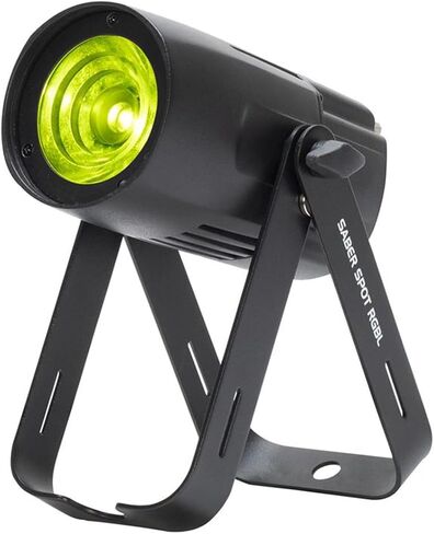 أضواء DJ الأمريكية Sabre Spot RGBL Pinspot 20W LED DMX RDM، عدسة ACL، 63 لون ماكرو، 2 مرشحات الصقيع، للمسرح، وكرات المرآة، والأحداث، قطعتان in Kuwait