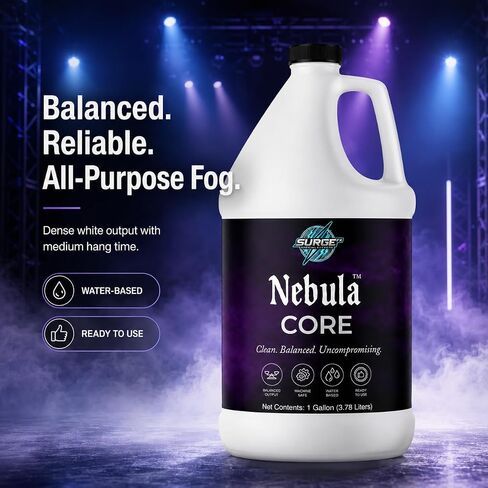 سائل آلة الضباب من SurgeFX Nebula Core، 1 جالون - عصير ضباب مائي عالي الكثافة لدي جي، والهالوين، والحفلات، والمراحل والمناسبات in Kuwait