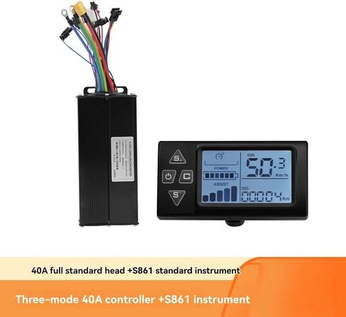 40A 36 فولت 48 فولت 52 فولت 1500 واط 2000 واط S861 فرش السيارات محرك تحكم اللون LCD عدة لإصلاح الجبلية Ebike سكوتر in Kuwait