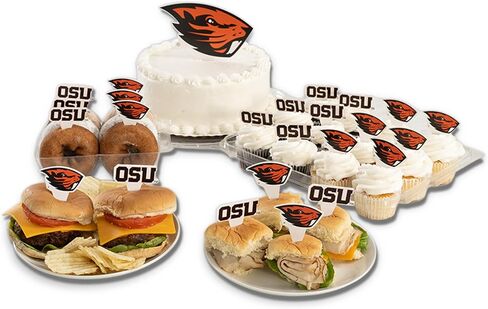 أعواد طعام من Desert Cactus Oregon State University OSU Beavers، وأغطية الكب كيك والكعك، وعصي الكيك - 25 قطعة من لوازم الحفلات وديكوراتها in Kuwait