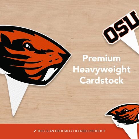 أعواد طعام من Desert Cactus Oregon State University OSU Beavers، وأغطية الكب كيك والكعك، وعصي الكيك - 25 قطعة من لوازم الحفلات وديكوراتها in Kuwait