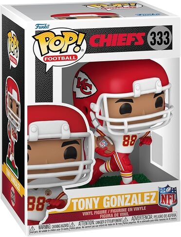 فانكو بوب! NFL: Legends - Tony Gonzalez - Chiefs - شخصية فينيل قابلة للتجميع - فكرة هدية - بضائع رسمية - ألعاب للأطفال والكبار - مشجعي الرياضة - شخصية نموذجية لهواة الجمع in Kuwait