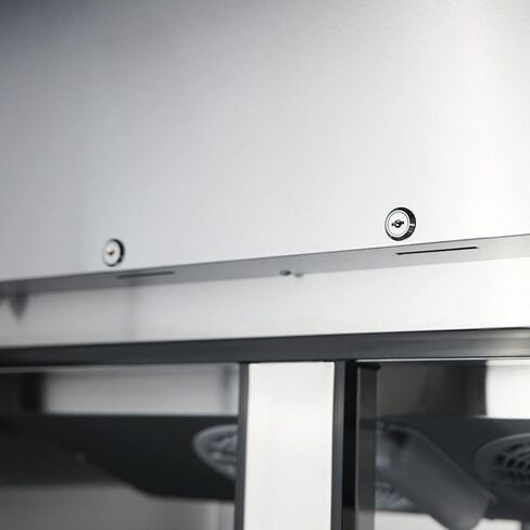 Atosa MBF8002GR 52 ″ فريزر يمكن الوصول إليه لمطعم فندق كافتيريا ستيك هاوس | ضاغط علوي، 43.2 قدم مكعب. قدم. | 2- باب متأرجح متين، 6 أرفف مطلية بالإيبوكسي قابلة للتعديل | الفولاذ المقاوم للصدأ، 115 فولت in Kuwait