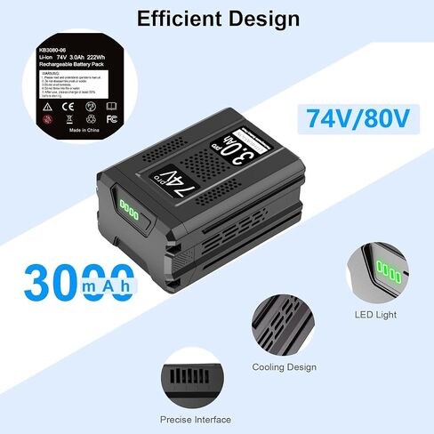 1 حزمة 3.0AH بطارية استبدال ليثيوم أيون لبطارية KOBALT 80V KB2580-06 KB680-06 KB580-06 KB280-06 أدوات الطاقة اللاسلكية in Kuwait