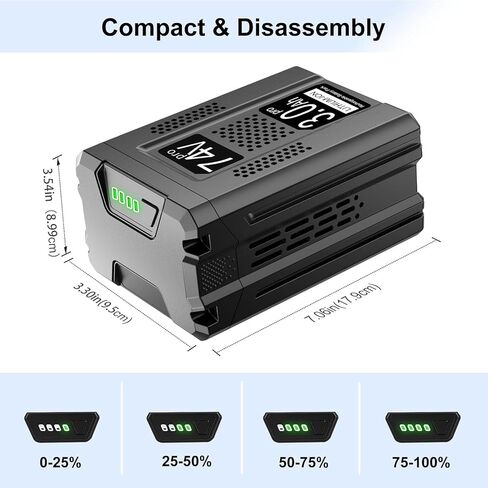 1 حزمة 3.0AH بطارية استبدال ليثيوم أيون لبطارية KOBALT 80V KB2580-06 KB680-06 KB580-06 KB280-06 أدوات الطاقة اللاسلكية in Kuwait