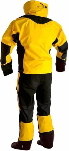 2 In 1 Waterproof Jacket And Pants Separate Dry Suits Switch/Zip With Latex Seal For Kayaking Canoeing Offshore For Sailing,Kayaking(Yellow,M) in Kuwait