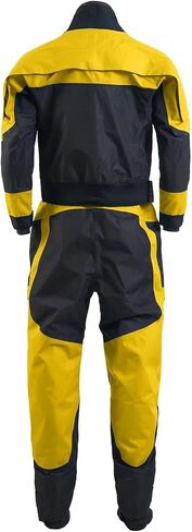 Outdoor Sports Suit Dry Clothes Latex Collar Cuff Breathable Three-layer Waterproof Material Kayaking Surfing Paddling For Sailing,Kayaking(Blue,M) in Kuwait