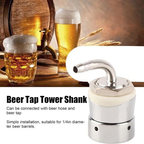 1/4-inch Draft Beer tap Tower Assembly, Made of Stainless Steel, a tap Accessory Suitable for Home Brewing and Everyday Beer Dispensing in Kuwait