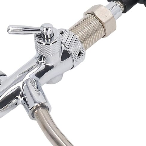 G5/8 Beer Tap, 304 Stainless Steel, Adjustable Flow Rate, Suitable for Bars, Restaurants, and Liquid Dispensing Equipment in Kuwait