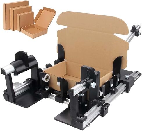 Manual Box Folding Tool - Aluminum Frame Quick Folding Device for Shipping Boxes, Adjustable Size, Easy to Use (65 * 35cm) in Kuwait