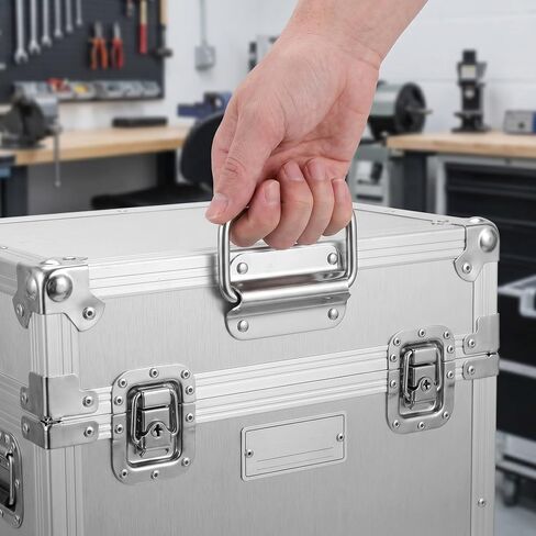 UKCOCO 8pcs Toolbox Pull Handles, Stainless Steel Folding Handles for Box Lifting, Fits Cabinets, Stage Cases, Trunk, Tool Chests, Dresser Drawers Accessories in Kuwait