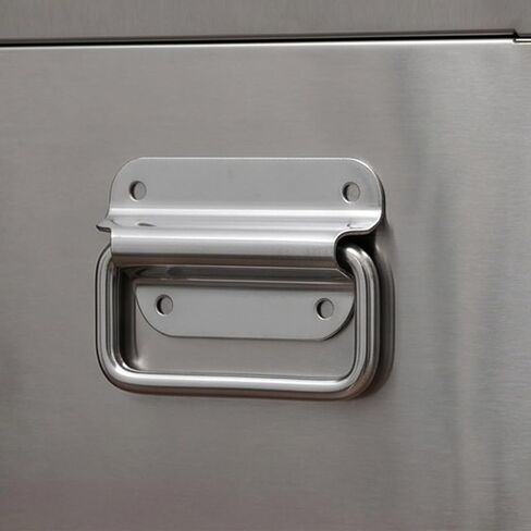 UKCOCO 8pcs Toolbox Pull Handles, Stainless Steel Folding Handles for Box Lifting, Fits Cabinets, Stage Cases, Trunk, Tool Chests, Dresser Drawers Accessories in Kuwait