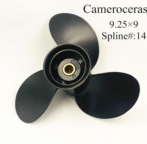 مروحة خارجية 9.25 × 9 متوافقة مع محركات ميركوري 9.9-20HP وتوهاتسو 9.9HP 15HP 18HP، 14 سنًا، 48-897750A11 in Kuwait