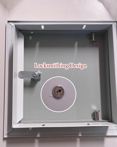 Lockable Metal Ceiling Hatch Access Panel, Attic Door Inspection Cover, Durable Meter Box Shield for Shower Valve and Service Access - Easy Installation & Secure Access in Kuwait