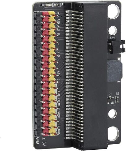 لوحة توسيع Yoidesu Micro Bit GPIO، مستلزمات تعليم برمجة الأطفال، مقبس أفقي 40P مع مؤشر الطاقة، منفذ IO 3 سنون، محول لفتحات تثبيت اللوحة in Kuwait