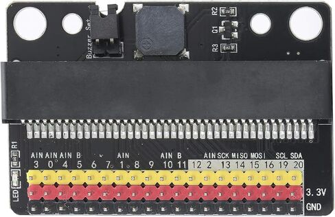 لوحة توسيع Yoidesu Micro Bit GPIO، مستلزمات تعليم برمجة الأطفال، مقبس أفقي 40P مع مؤشر الطاقة، منفذ IO 3 سنون، محول لفتحات تثبيت اللوحة in Kuwait