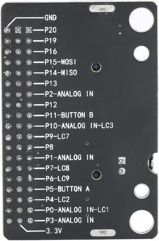 لوحة توسيع Yoidesu Micro Bit GPIO، مستلزمات تعليم برمجة الأطفال، مقبس أفقي 40P مع مؤشر الطاقة، منفذ IO 3 سنون، محول لفتحات تثبيت اللوحة in Kuwait