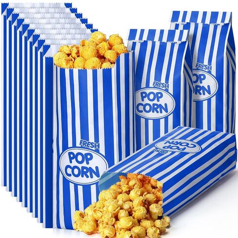 1000 Pcs Popcorn Bags 2oz Popcorn Paper Bags Stripes Retro Popcorn Bags Disposable Popcorn Bags for Party Movie Theater Carnival Festivals Movie Theme Party Supplies (Red) in Kuwait