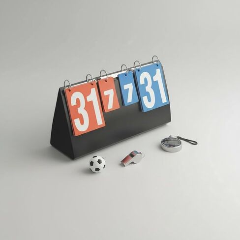 Multi-Game Scoreboard Waterproof Manual Flip Scoreboard Double-Sided Manual Scoring Board for Basketball, Training in Kuwait