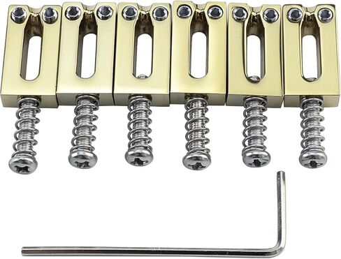 Chrome Electric Guitar Bridge Saddles 10.5mm Zinc Alloy Tremolo Bridge Saddles Compatible with Fender Strat St Tele Telecaster 6 String Electric Guitar Replacement parts in Kuwait