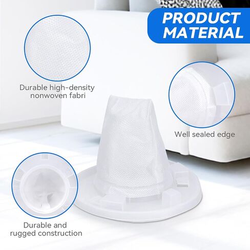 HNVCF10 Filter Replacement for Black and Decker Dustbuster Hand Vacuum HNVC115J06, HNVC115B22, HNVC215B10, HNV215B12, HNVC215BW52, HNVC220BCZ01, HNVC220BCP07 (12 Pack) in Kuwait