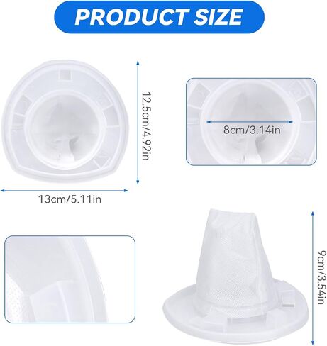 HNVCF10 Filter Replacement for Black and Decker Dustbuster Hand Vacuum HNVC115J06, HNVC115B22, HNVC215B10, HNV215B12, HNVC215BW52, HNVC220BCZ01, HNVC220BCP07 (12 Pack) in Kuwait