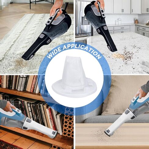 HNVCF10 Filter Replacement for Black and Decker Dustbuster Hand Vacuum HNVC115J06, HNVC115B22, HNVC215B10, HNV215B12, HNVC215BW52, HNVC220BCZ01, HNVC220BCP07 (12 Pack) in Kuwait