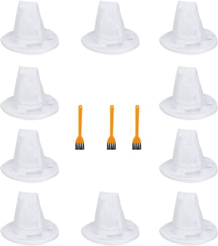 VF110 Filter Replacement for Black and Decker Handheld Vacuum Compatible with CHV1210 CHV1410 CHV1410B CHV1410L CHV1510 CHV9610 Replaces 90558113-01 Washable Reusable（10 Pack VF110 Filters+3 Brushs） in Kuwait