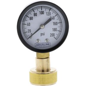 AQUALINE 0-200 PSI Pressure Gauge - Type : Liquid in Kuwait
