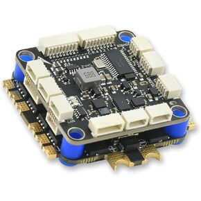 وحدة التحكم في الطيران AERO SELFIE H743 مع مكدس 60A 8 بت ESC 30x30: يدعم 2-6S LiPo، Dual IMU، بوصلة، مقياس الضغط الجوي، متوافق مع Betaflight، INAV، PX4، Ardupilot لطائرات FPV والسباق بدون طيار in Kuwait