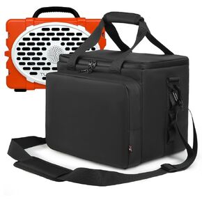 Portable Speaker Carrying Bag for Turtlebox Original Gen 3, Outdoor Protective Travel Case with Reinforced Anti-Tip Base, Padded Handle, Storage Pockets & Adjustable Shoulder Strap, Bag Only in Saudi Arabia