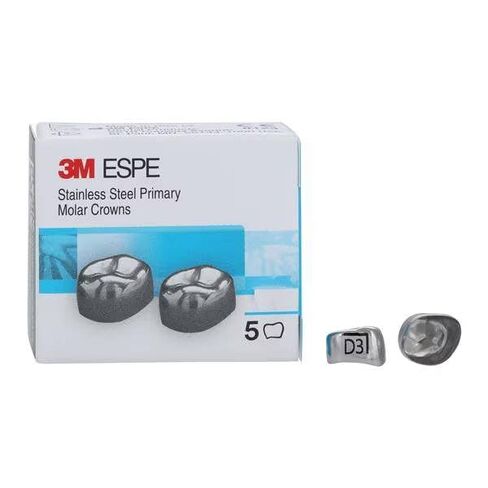 3M ESPE PDRP-DLR3 التاج المولي الأساسي الأول، الجزء السفلي الأيمن، الحجم D-LR-3 (عبوة من 5) in Kuwait