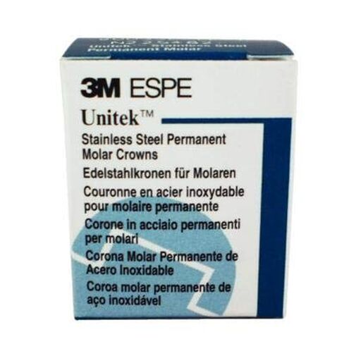 3M ESPE 900441 Unitek Stainless Steel Second Permanent Molar Crown, Lower Right, Size 1 (Pack of 5) in Kuwait