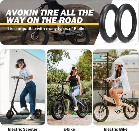 14x2.125 Bike Tube with 90° CR202 Angled Valve | Butyl Rubber 14 Inch Inner Tube For Folding E-Bike,Electric Scooters,Ebikes And Kids Bikes in Saudi Arabia
