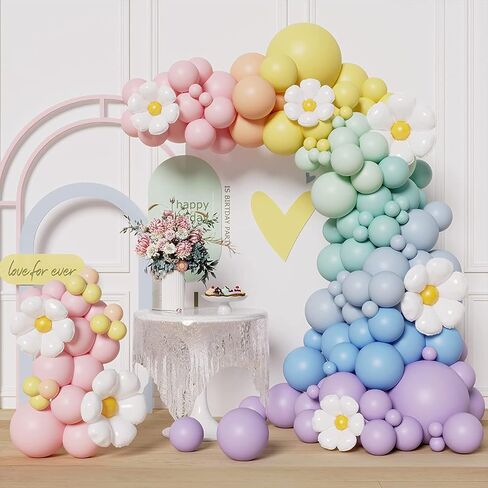 Question Mark Balloon Arch Stand 4-in-1 Kit - Adjustable Circle, Heart, Half-Arch & Gender Reveal Frame, 6FT Stand with Base for Table/Backdrop Decor (Question Mark Balloon Stand) in Saudi Arabia