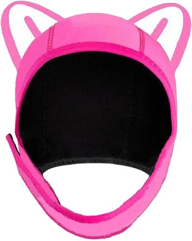 Cat Ears Scuba Diving Hood Cap,Thermal Surfing Hood,Cute Comfortable Neoprene Wetsuit Hood Swimming Cap Swim Hat for Swimming in Kuwait