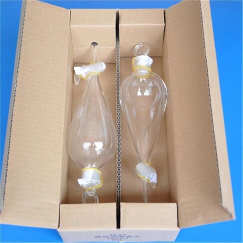 1PC 2000mL Glass Separating Funnel with Glass Stopper Screw Tap Separatory Funnel Laboratory Glassware in Kuwait