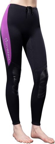 سراويل Skyone Wetsuit للنساء والرجال 3 مم من النيوبرين، سراويل السباحة الضيقة، سراويل طويلة للغوص تحت الماء، سراويل سباحة حرارية لبدلة السباحة لركوب الأمواج والغطس والتجديف بالكاياك in Saudi Arabia